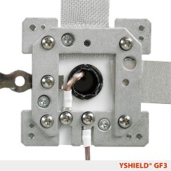 Jordingsplade/hus GF3 80x80mm 2 tilslutninger