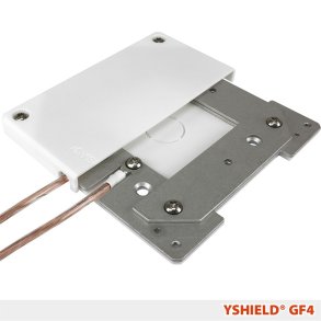 Jordingsplade/hus GF4 120x120 mm 2 tilslutninger