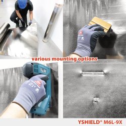 YSHIELD� M6L-9X Sekslags magnetfeltafsk�rmningsfolie Bredde 90 cm Pris pr.  1 meter