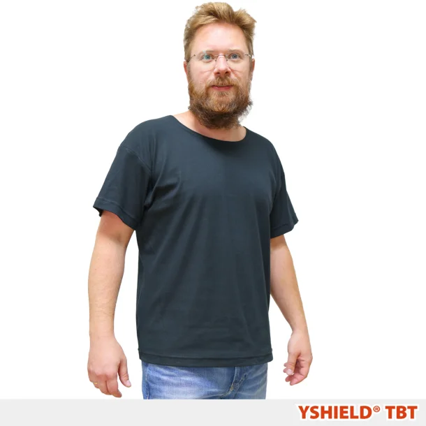 YSHIELD TBT  Beskyttende T-shirt  Sort jersey